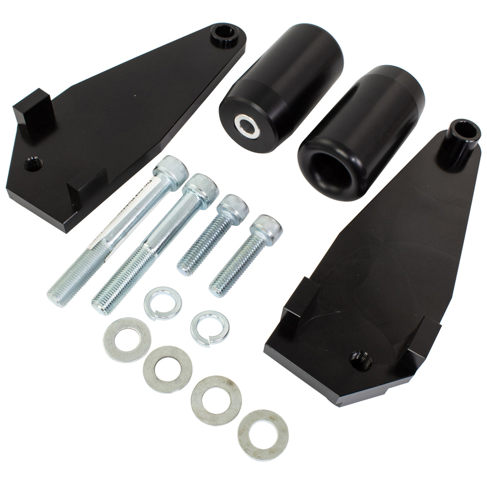 BikeTek Black STP Crash Protectors Set - Yamaha FJR1300 2006-12