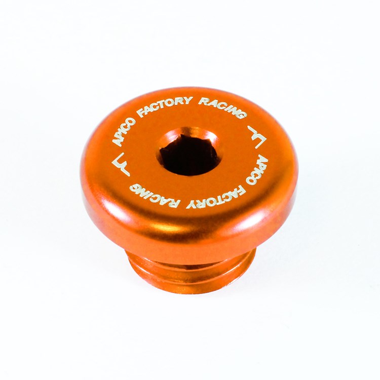 Apico Clutch Oil Filler Plug - Montesa 4RT 2005-2023, Beta Rev/Evo 4T 2007-23 - Orange