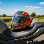 Agrius Storm Discharge ECE R22.06 Motorcycle Helmet Orange lifestyle 