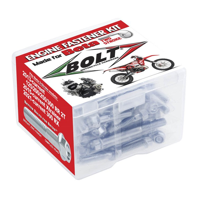 Bolt Hardware Engine Fastener Kit Beta RR 125-300 2013-2025, X-Trainer 250-300 2015-2025