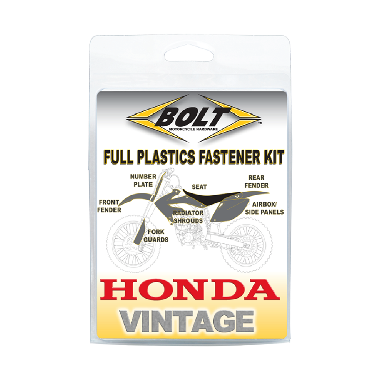 Bolt Hardware Plastic Fastener Kit - Honda CR500 1990-2001