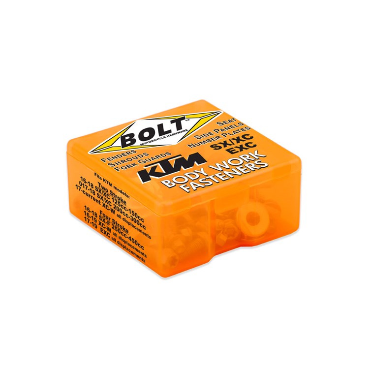Bolt Hardware Plastic Fastener Kit - KTM SX/SXF 125-450 2019-2025, EXC/EXC-F 250-500 2020-2025, EXC-TPI 150-300 2020-2025