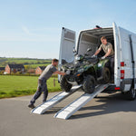 Black Pro Range (B5383) Aluminium Folding Motorcycle Loading Ramp (Pair) Lifestyle