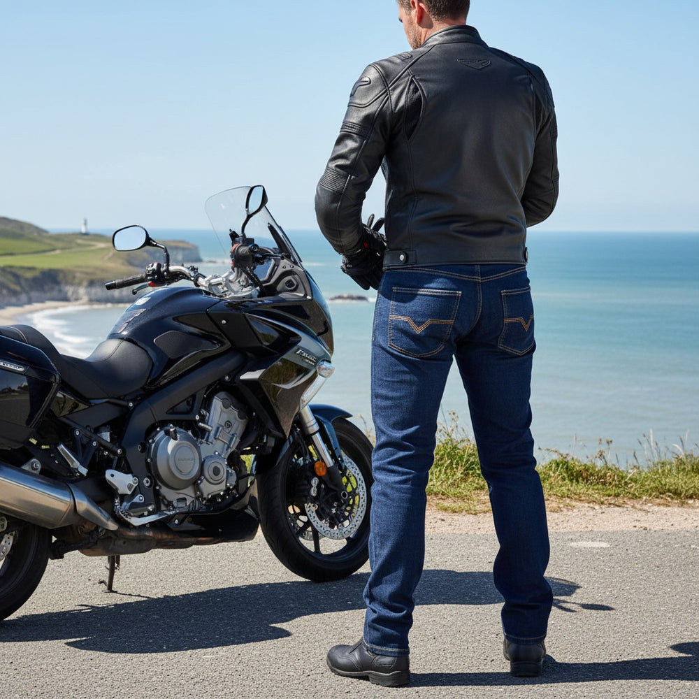 Black Roadster AAA CE Motorcycle Jeans Lifestyle 