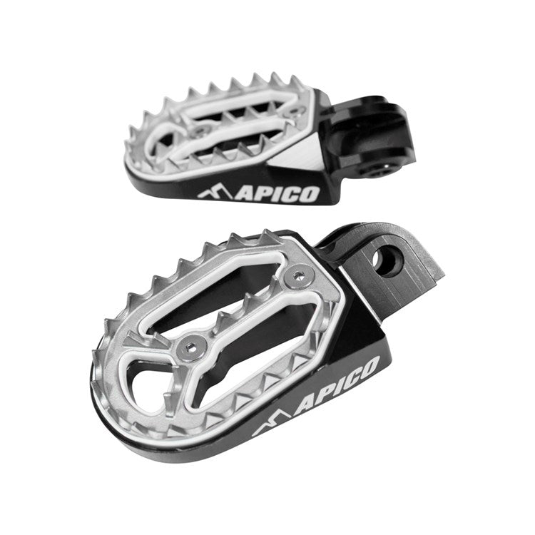 Apico Pro-Bite Foot Pegs - Suzuki RMZ250 2010-23, RMZ450 2012-23 - Black