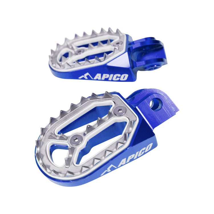 Apico Pro-Bite Foot Pegs - Yamaha YZ65-250 98-26, YZ250F 01-23, YZ450F 01-22, YZFX/WRF250 01-24, YZFX/WRF450 01-23, Gas Gas EC Models 97-17