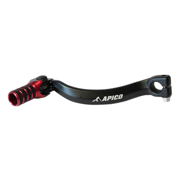 Apico Elite Gear Pedal - Honda CR125 1987-2007 - Black/Red