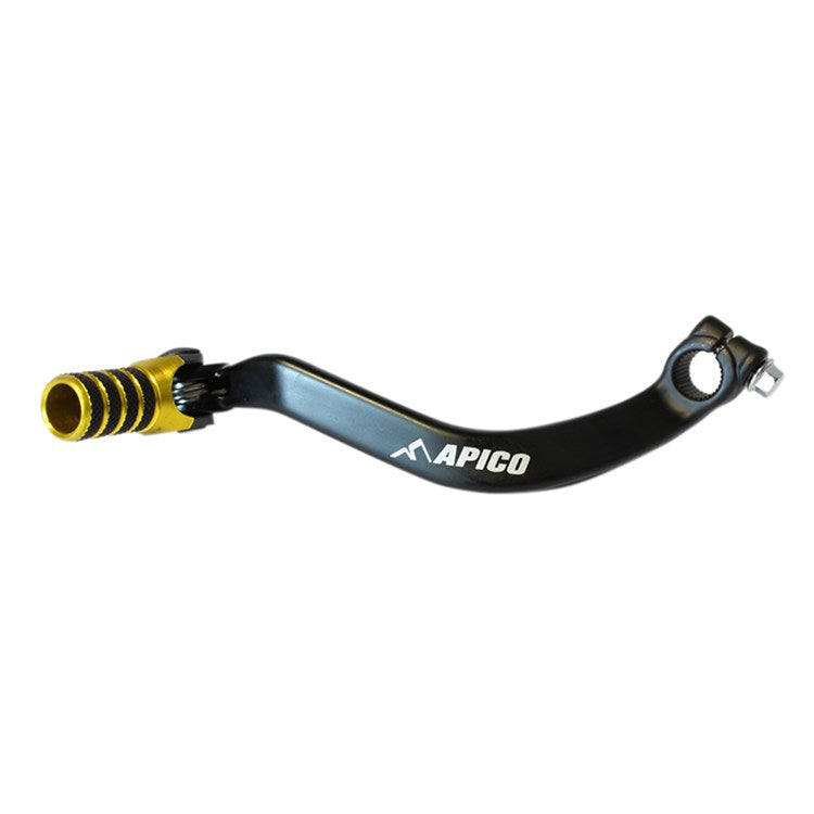 Apico Elite Gear Pedal To Fit Suzuki RM250 2001-08 - Black/ Yellow
