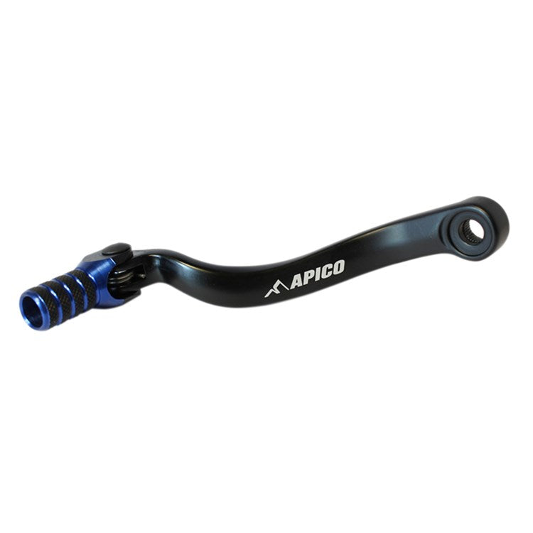 Apico Elite Gear Pedal - KTM/Husqvarna EXC-F 250/350 2011-22, SXF 250/350 2016-22, FE 250/350 2014-22 - Black/ Blue