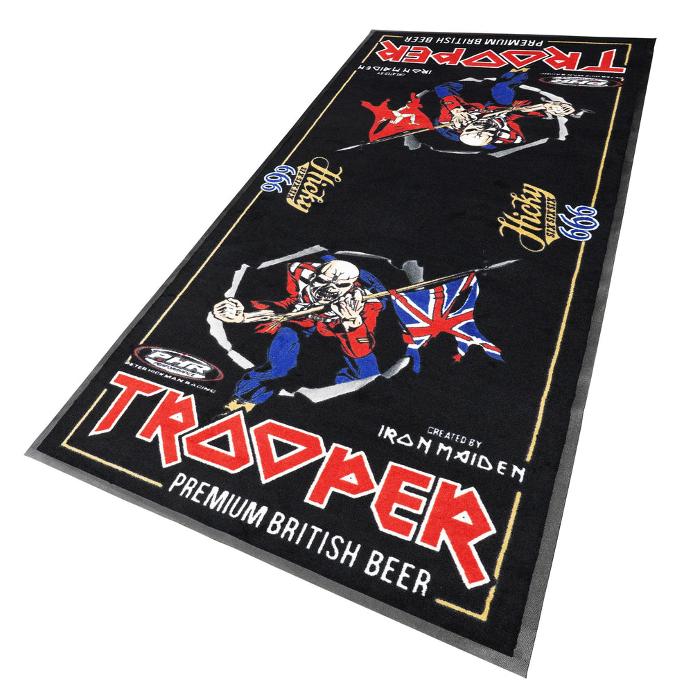 Peter Hickman Ltd Edition Iron Maiden Trooper Motorcycle Garage Mat Expert Rubber Backed 240 X 103cm