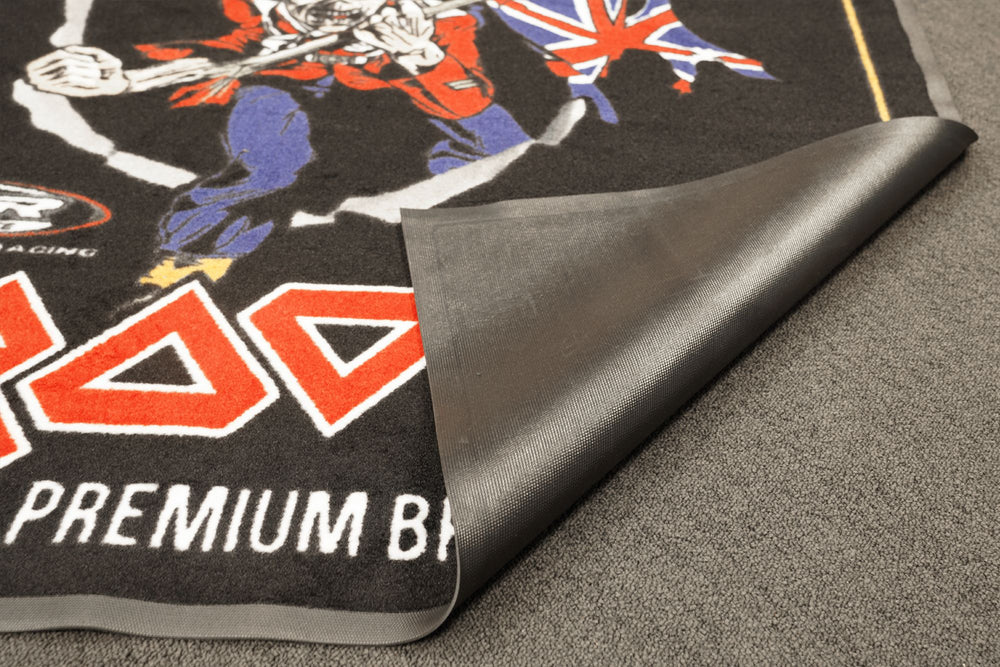 Peter Hickman Ltd Edition Iron Maiden Trooper Motorcycle Garage Mat Expert Rubber Backed 240 X 103cm