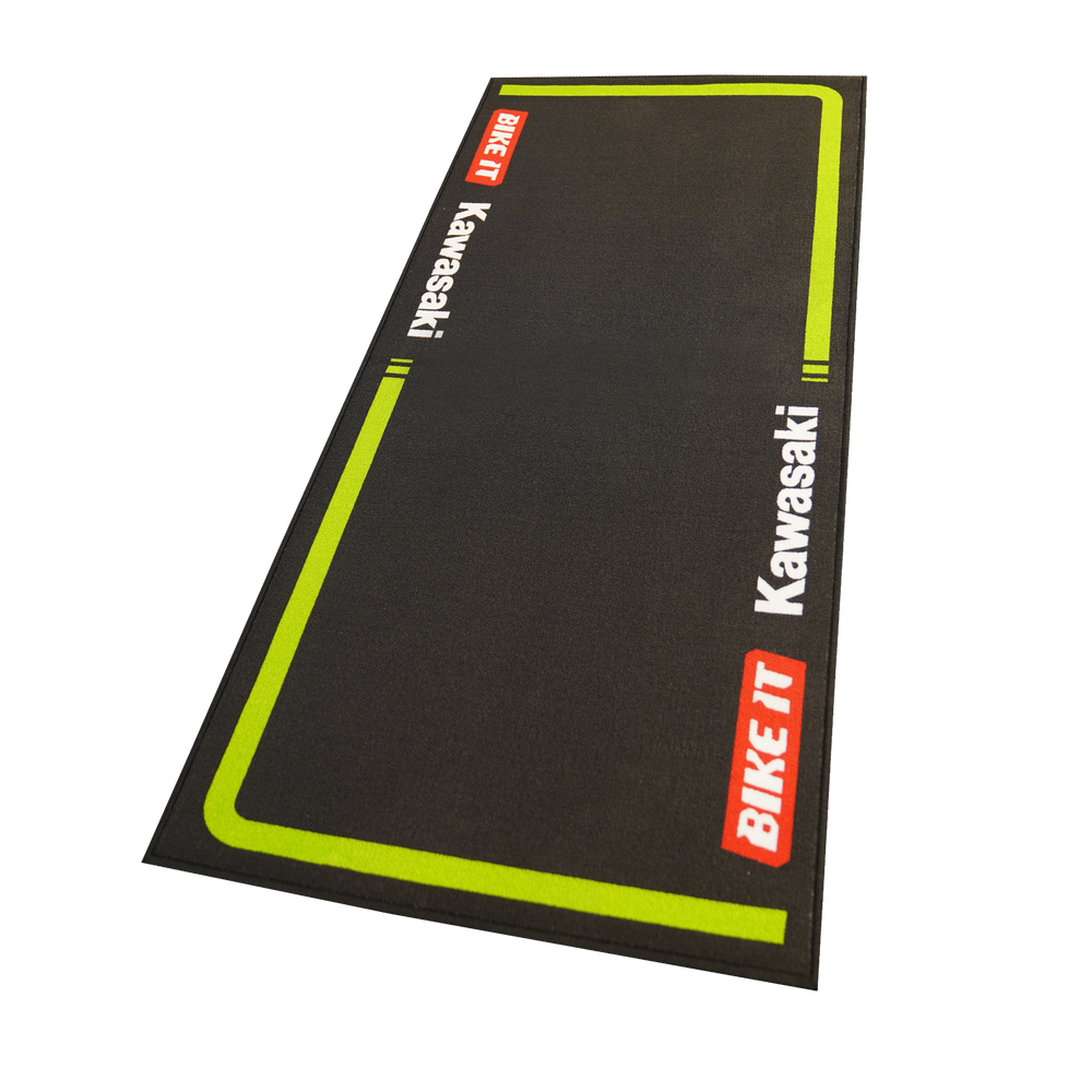 Bike It  Kawasaki MX2 Motocross Race Team Garage Mat 190 X 80cm