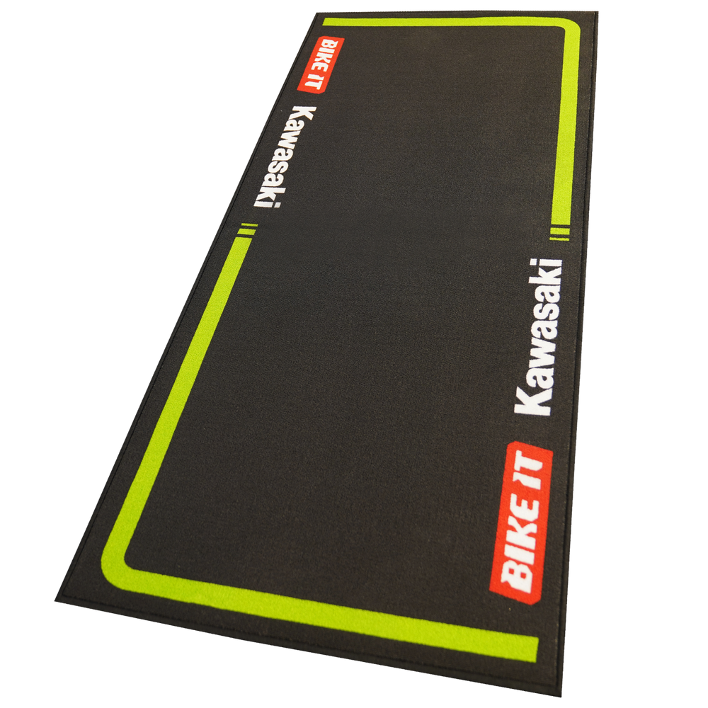 Bike It Kawasaki MX2 Motocross Race Team Garage Mat 240 X 100cm