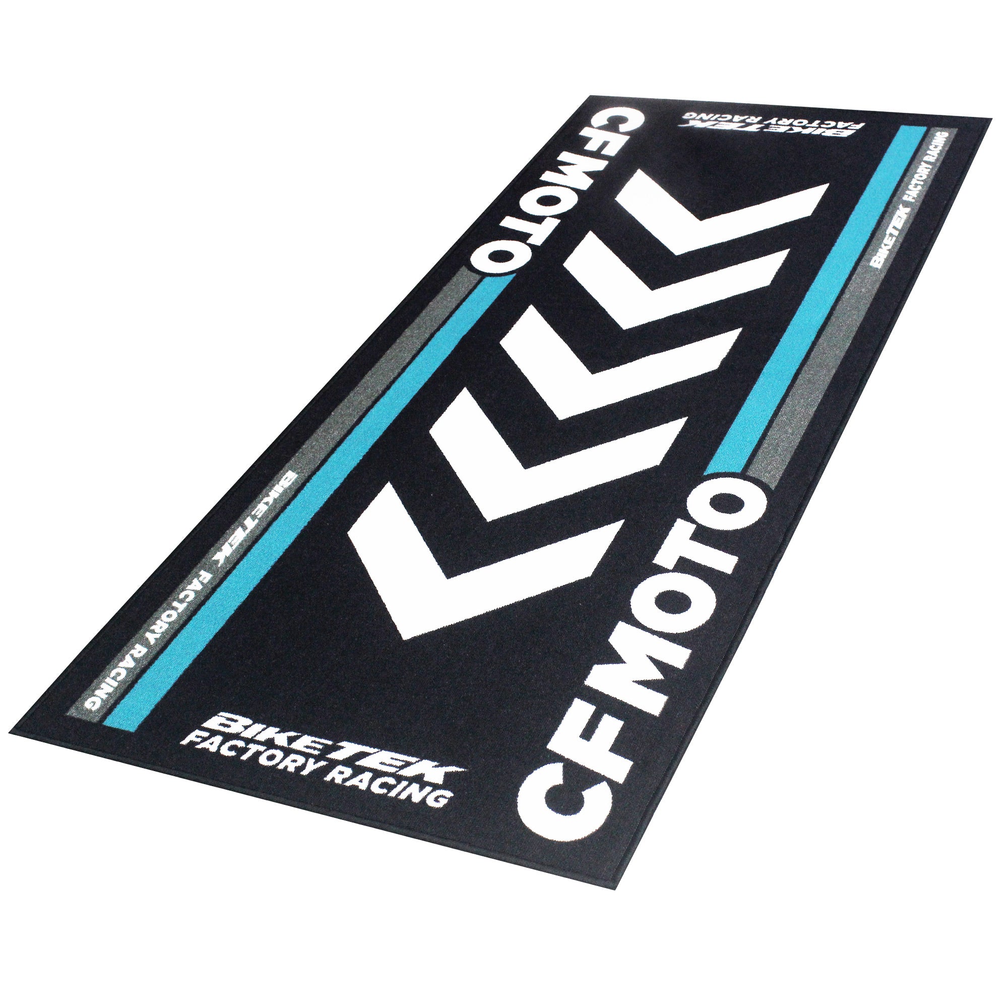 BikeTek Series 6 MX Garage Mat - Kawasaki KX Design 190x80cm Nylon Fiber