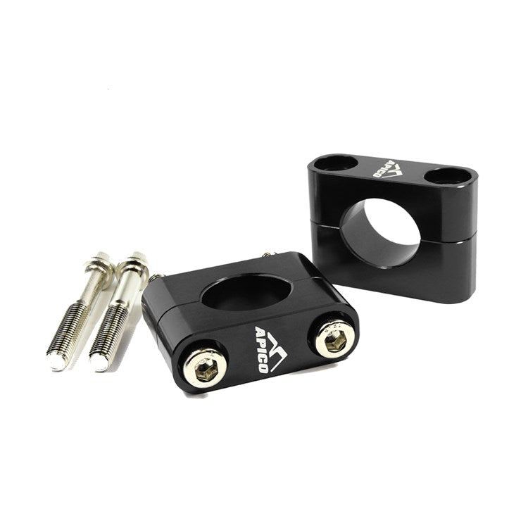 Apico Trials Oversized Fat Bar (28.6mm) Handlebar Mounting Kit - Black