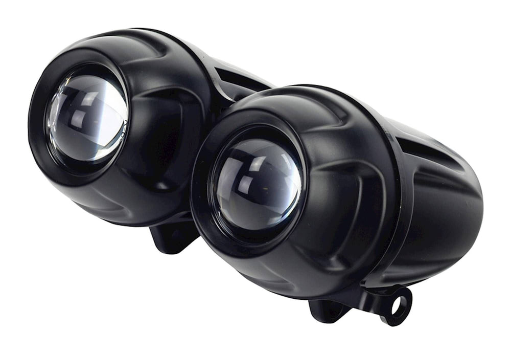 Bike It Twin-Round Dominator-2 H1 Right Dip Projector Headlight