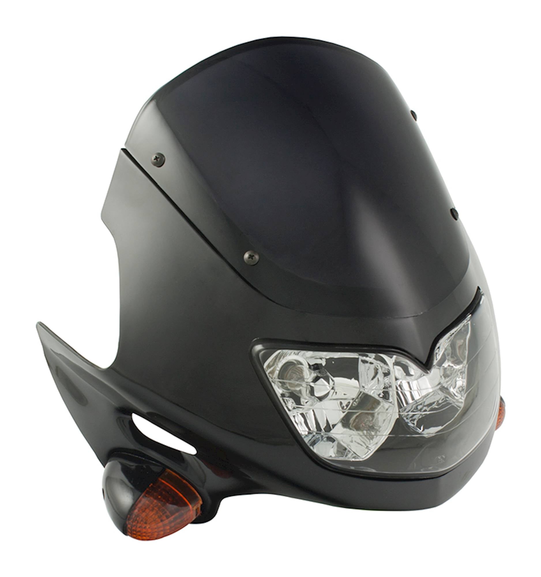 Bike It Universal Raptor 12V 25/25W Fairing Headlight With Indicators ...