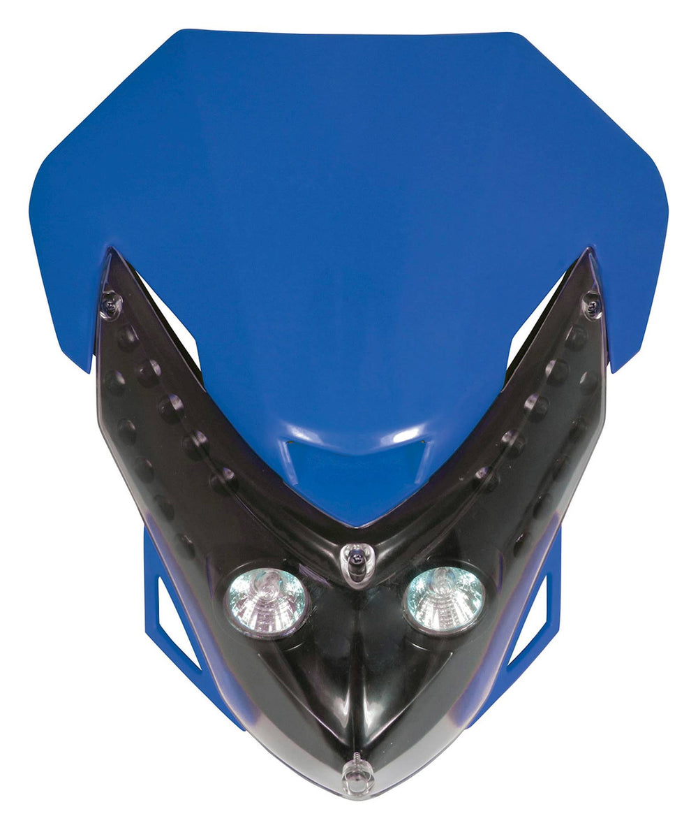 Bike It Universal Spectre Fairing Headlight - Blue