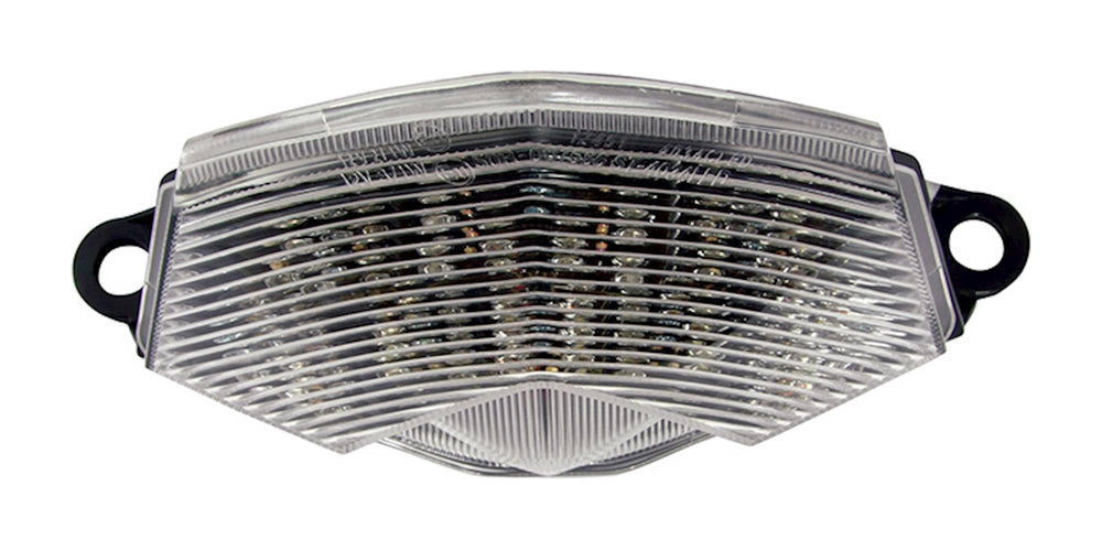 Bike It LED Rear Tail Light With Clear Lens & Integral Indicators - Kawasaki ZX-6R Ninja 2009-11