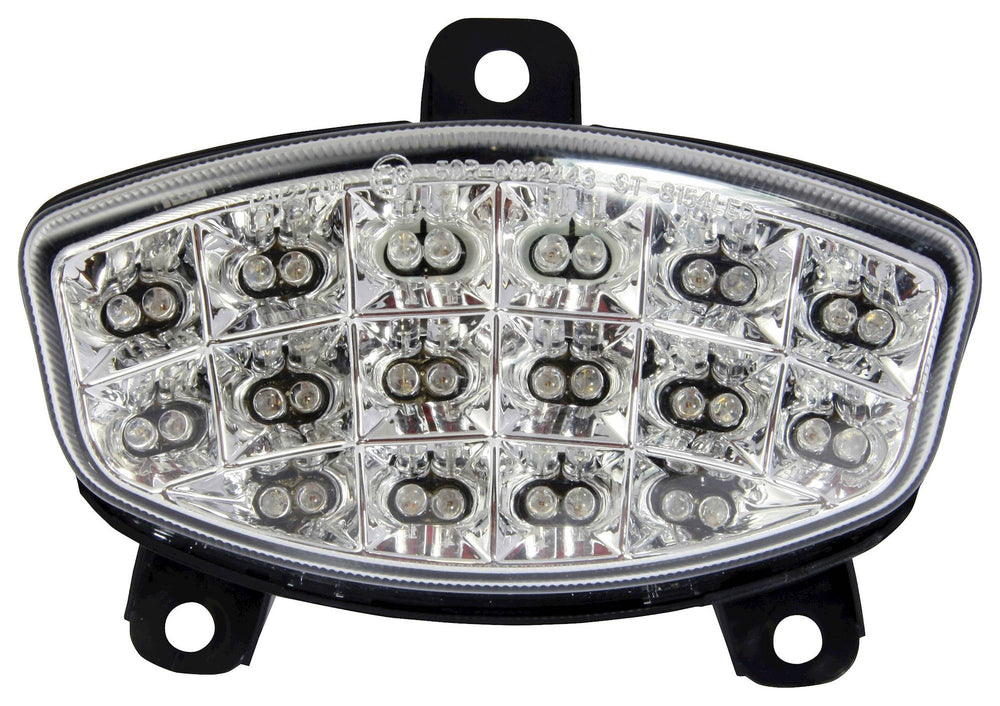 Bike It LED Rear Tail Light With Clear Lens & Integral Indicators - Hyosung GV650 2012-15