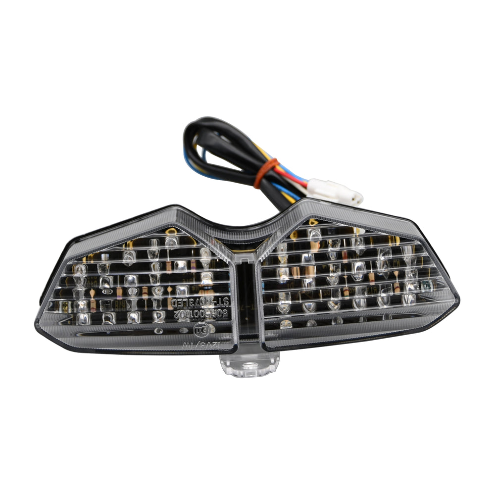Bike It LED Rear Tail Light With Clear Lens & Integral Indicators - Yamaha YZF-R6 2003-05