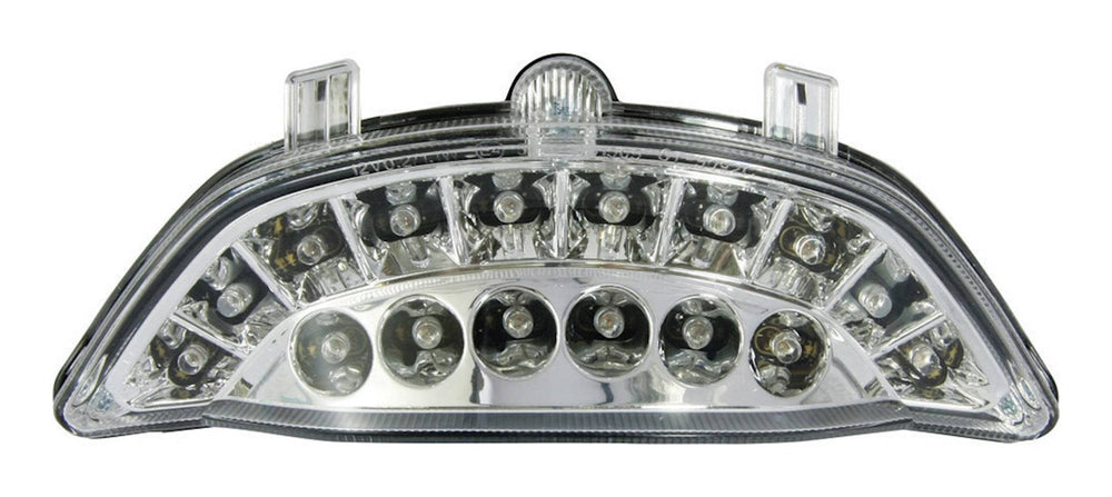 Bike It LED Rear Tail Light With Clear Lens & Integral Indicators - Yamaha V-Max 1700 2009-12