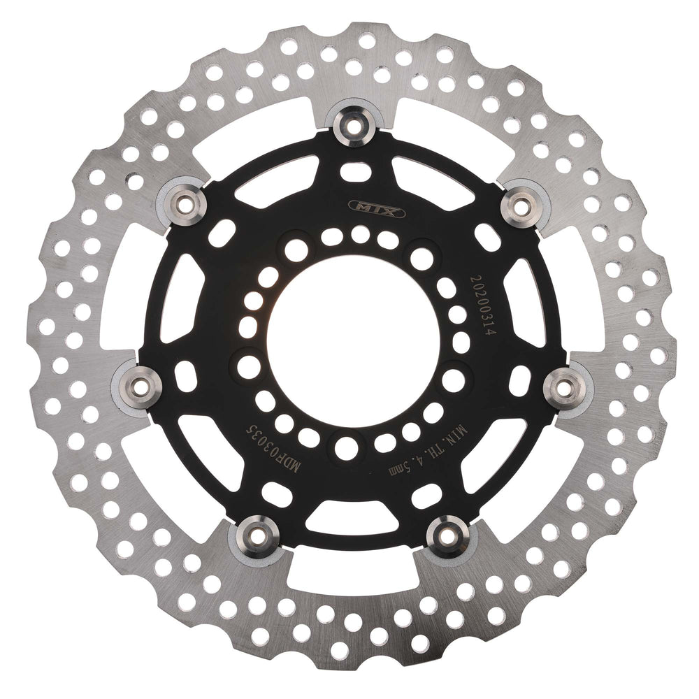 MTX Performance Front Floating Wavy Brake Disc - Kawasaki ZX-6R Ninja 2006-13