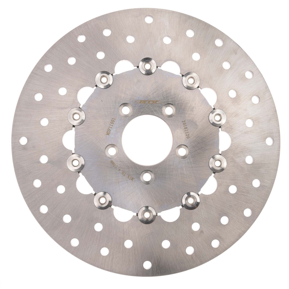 MTX Performance Front Floating Round Brake Disc - Harley Davidson FXDB Street Bob 2007-17