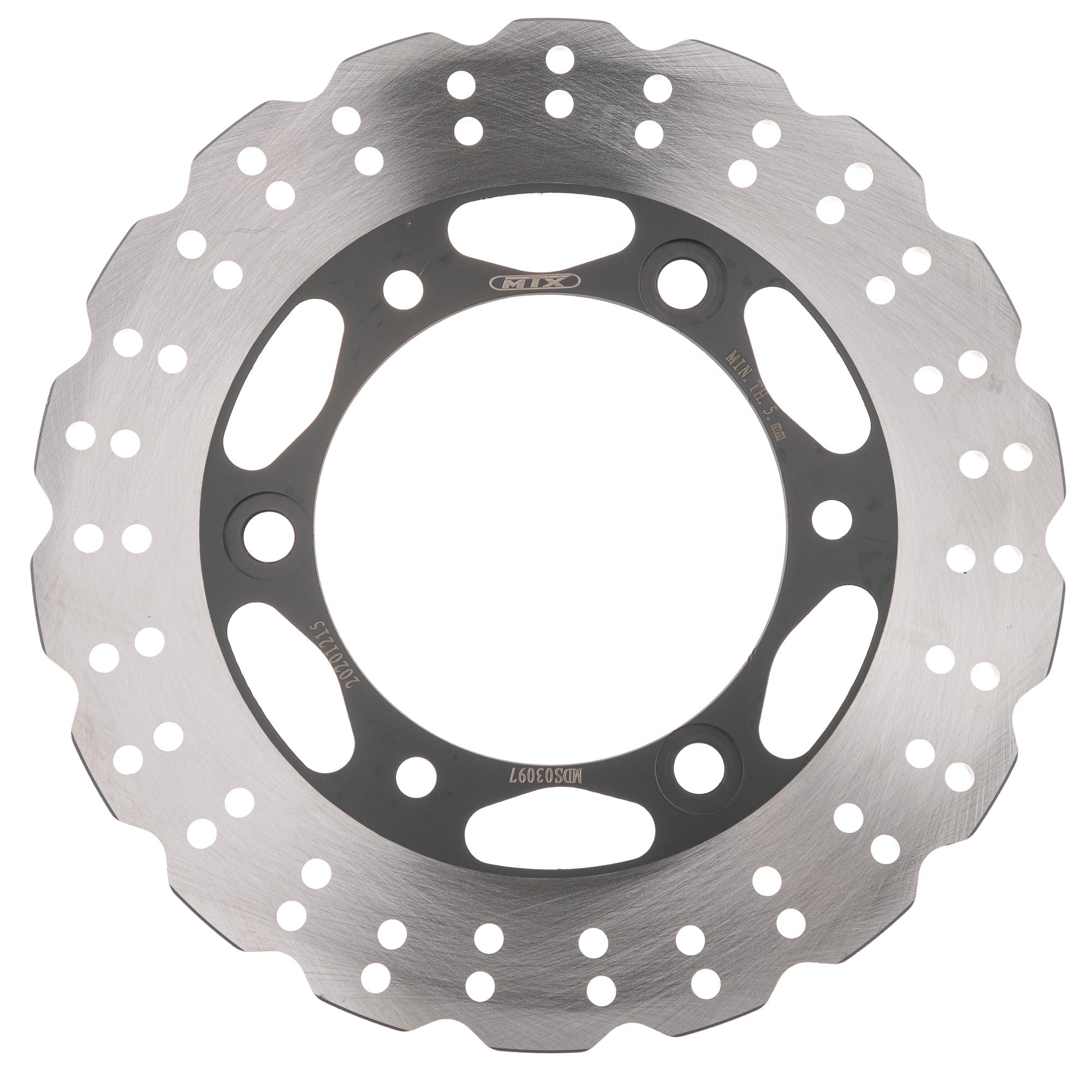 MTX Performance Rear Solid Wavy Brake Disc - Kawasaki Ninja 250R 2007 ...