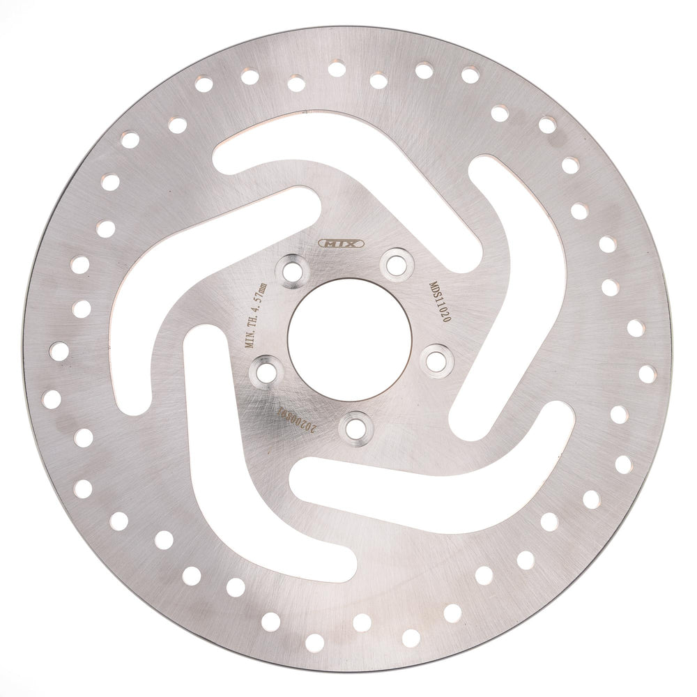 MTX Performance Front Solid Round Brake Disc - Harley Davidson FXDB Street Bob (Spoke Wheel) 2007-17
