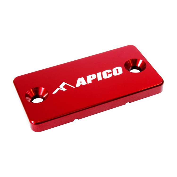 Apico Front Brake Master Cylinder Cover - Suzuki RM 60/65 1991-2005, RM 125/250 1991-2008, RMZ 250/450 2004-24- Red