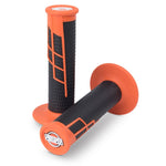 Pro Taper Lock On Half Waffle Grips - Orange/ Black
