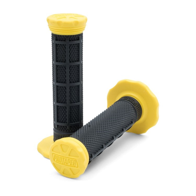 Pro Taper 1/3 Waffle Micro Grips - Black/ Yellow