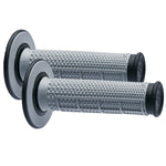 Renthal G154 MX Dual Compound Tapered 1/2 Waffle Grips - Grey/Black