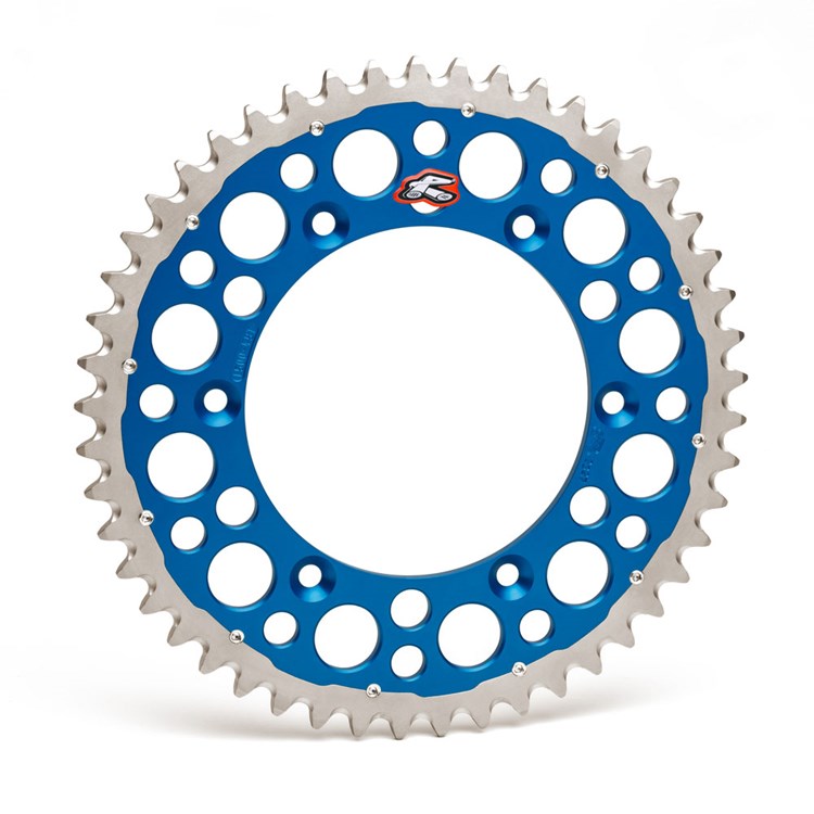 Renthal Twin Ring Rear Sprocket - Yamaha YZ/YZF/WRF 125-450 1999-2024 - 49T Blue