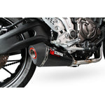 Scorpion Serket Taper Satin Titanium Oval Exhaust - Yamaha MT-07 Full System 2014 - 2018