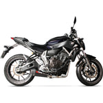 Scorpion Serket Taper Satin Titanium Oval Exhaust - Yamaha MT-07 Full System 2014 - 2018