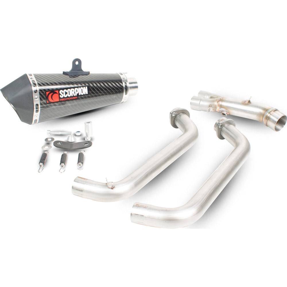 Scorpion Serket Taper Satin Titanium Oval Exhaust - Yamaha MT-07 Full System 2014 - 2018