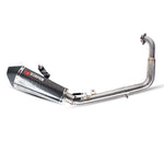 Scorpion Serket Taper Satin Titanium Oval Exhaust For Yamaha YZF R 125 2014-2018