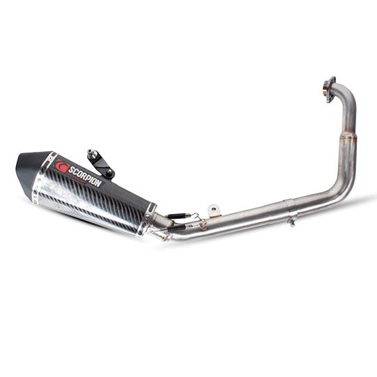 Scorpion Serket Taper Stainless Oval Exhaust For Yamaha YZF R 125 2014-2018