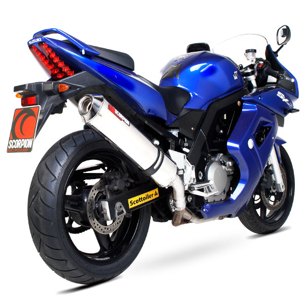 Scorpion Factory Carbon Oval Exhaust - Suzuki SV 650 2004 - 2015