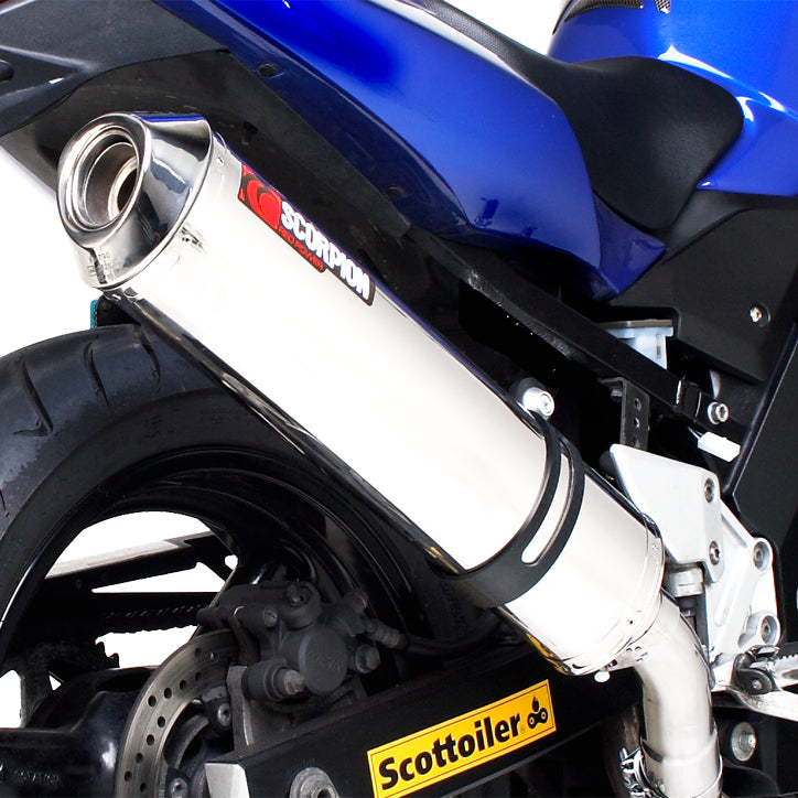 Scorpion Factory Carbon Oval Exhaust - Suzuki SV 650 2004 - 2015