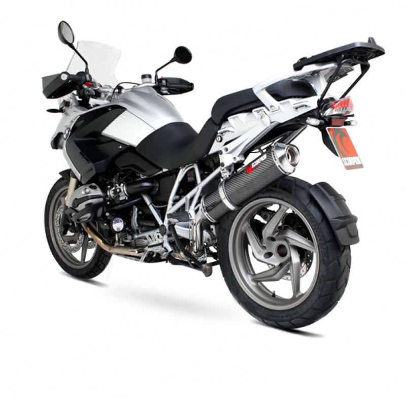 Scorpion Factory Carbon Oval Exhaust Carbon Outlet BMW R1200GS 04-09