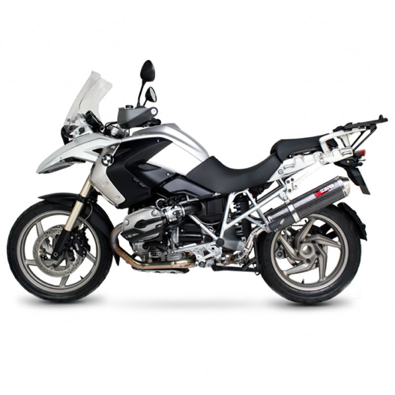 Scorpion Factory Satin Titanium Oval Exhaust - BMW R1200GS 2004 - 2008