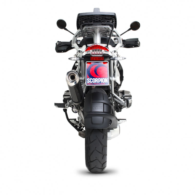 Scorpion Factory Satin Titanium Oval Exhaust - BMW R1200GS 2004 - 2008