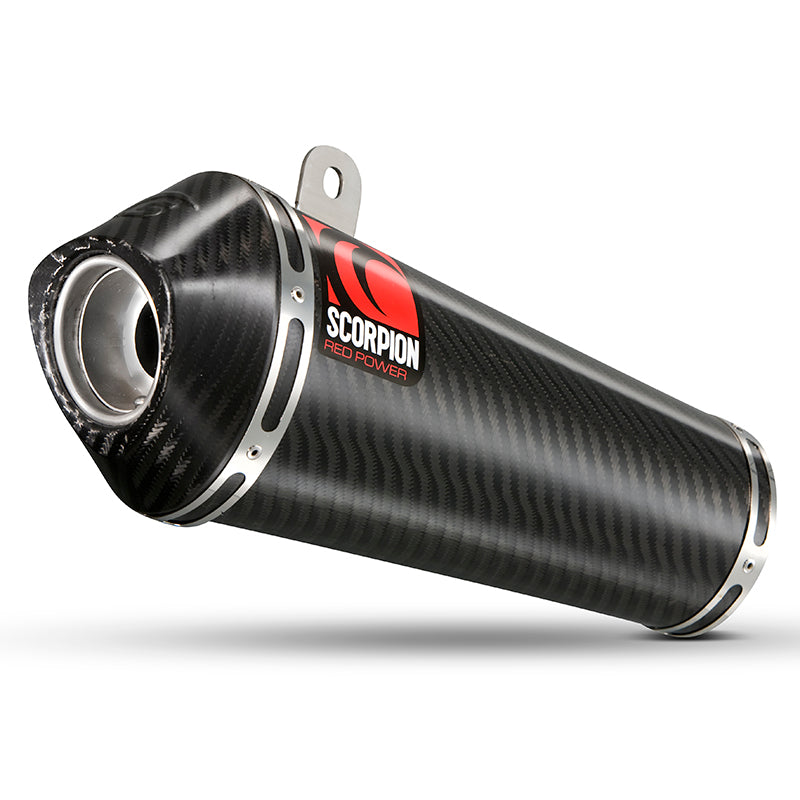 Scorpion Power Cone Carbon Oval Exhaust Carbon Outlet Kawasaki ZX-6R 09>Current