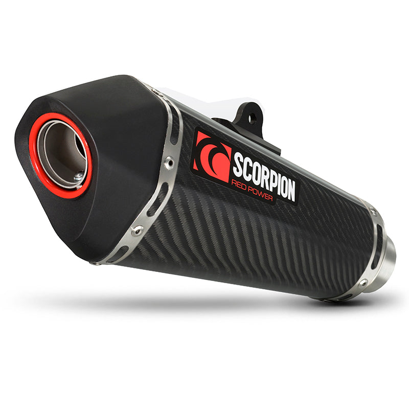 Scorpion Serket Taper Carbon Oval Exhaust For Suzuki GSXR750 K8-10 2008-2010