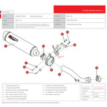 Scorpion Factory Satin Titanium Oval Exhaust Carbon Outlet Honda VFR 1200 with panniers 10-Current