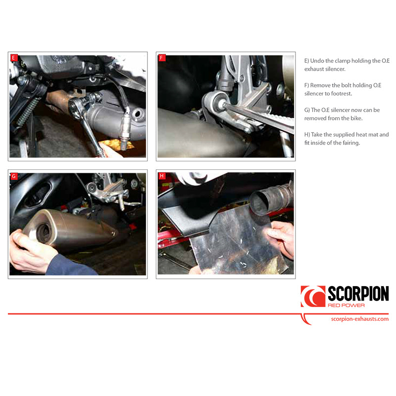 Scorpion Power Cone Satin Titanium Oval Exhaust Honda CBR 1000 RR 2008 - 2011
