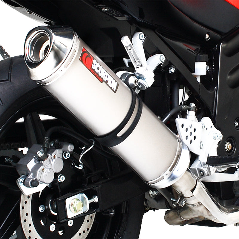 Scorpion Factory Stainless Round Exhaust Hyosung GT650 R/S 06-Current